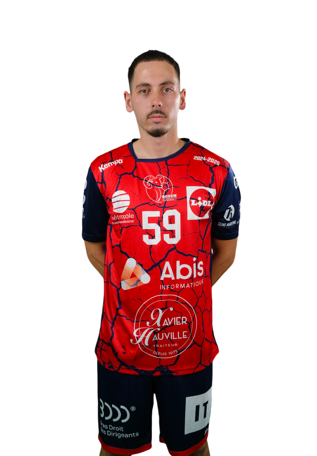 Maillot Officiel lite Masculin Rouen Handball